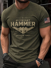 Men’s American Air Force Print Casual Short-Sleeve T-Shirt