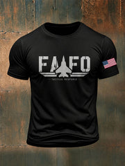 Men’s American Air Force Print Casual Short-Sleeve T-Shirt