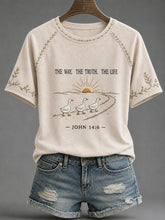Women's 'The Way, The Truth, And The Life' Printed Casual T-Shirt