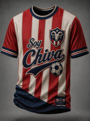Camiseta casual con estampado de equipo de cabras Guadalajara de fútbol para hombre