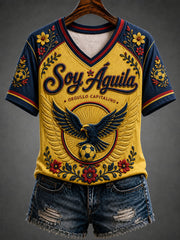 Camiseta Mujer Soccer Americas Team Print Casual