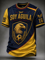 Camiseta informal estampada del equipo de América de fútbol masculino