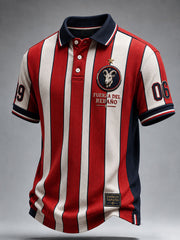 Polo casual estampado de fútbol masculino Chivas de Guadalajara
