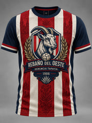 Camiseta casual con estampado de fútbol de Guadalajara para hombre