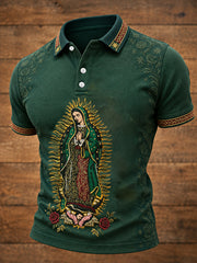 Camisetas casuales con estampado artístico para amantes de la fe, Día de Nuestra Señora de Guadalupe, para hombre