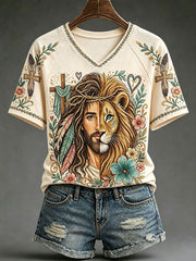 Women's Christian V-neck T-shirts
