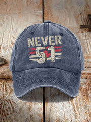 Women's Never 51st State Canada Print Sun Hat