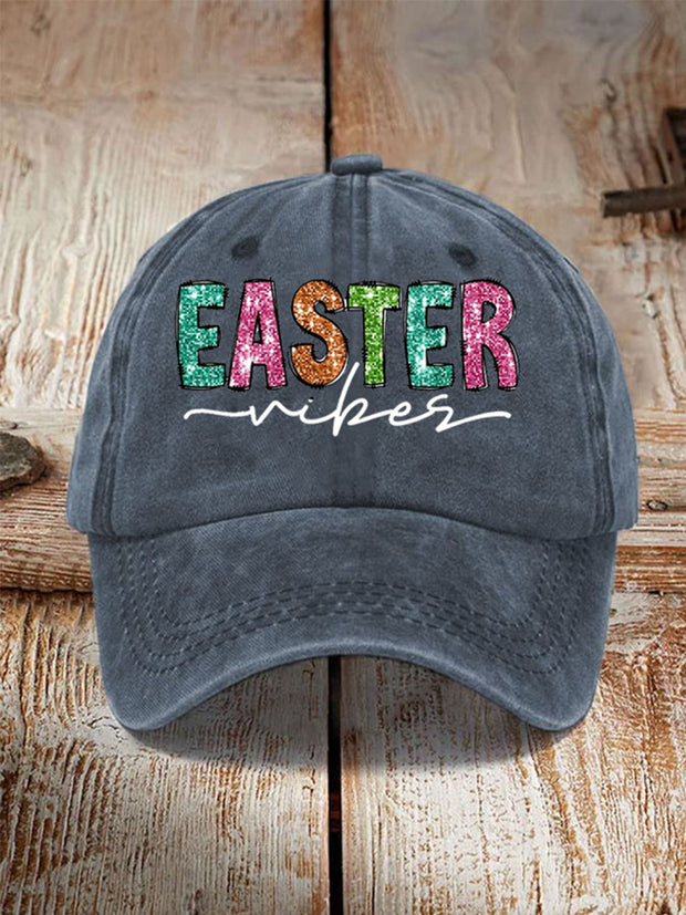 Women's Easter Vibes Printed Hat