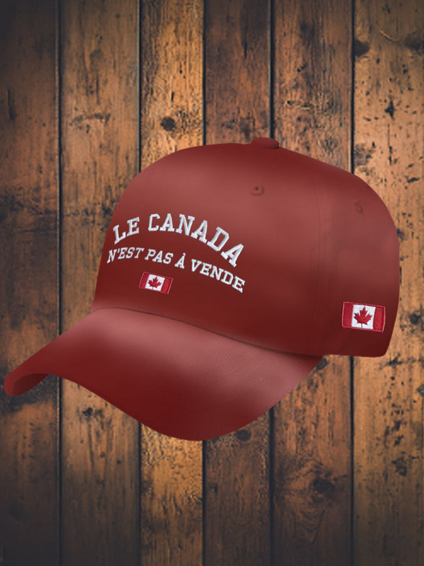 Unisex Le Canada n'est pas à vendre Flag Hat