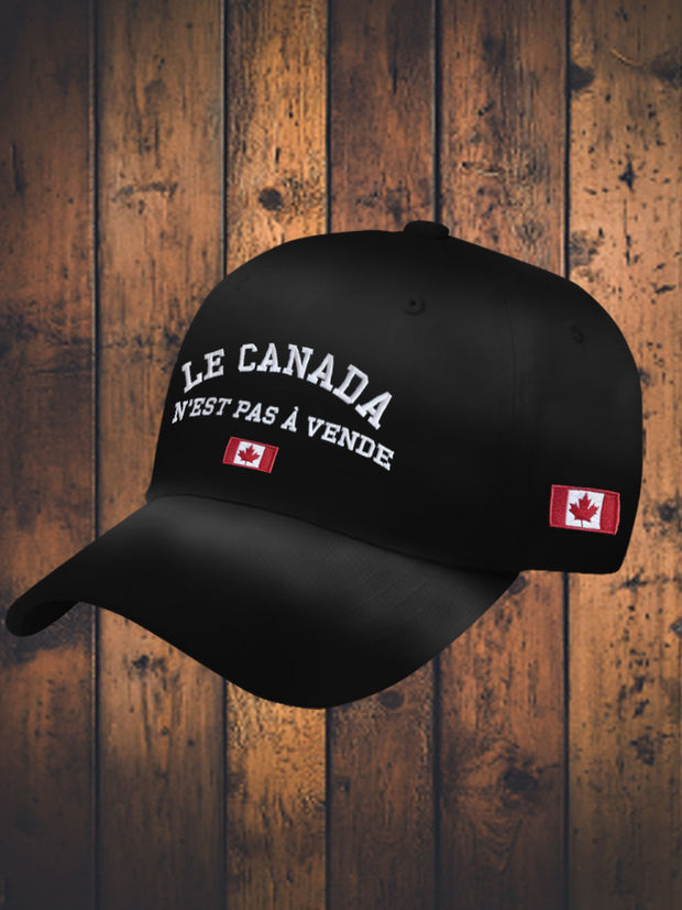 Unisex Le Canada n'est pas à vendre Flag Hat