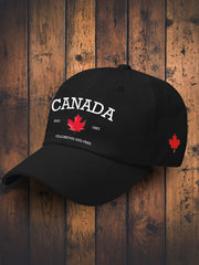 Unisex Canada Gloruous&Free Printed Hat