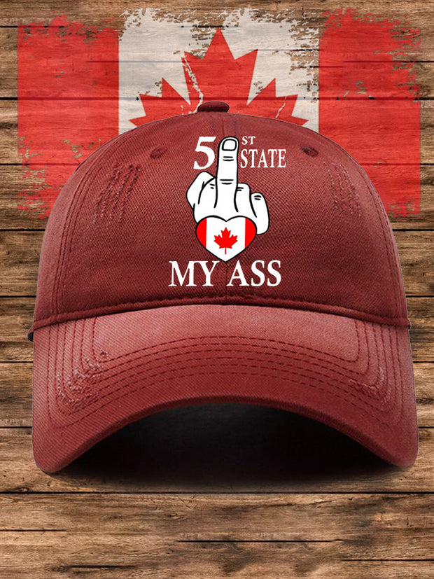 Unisex 51st State My Ass Defend Canada Hat