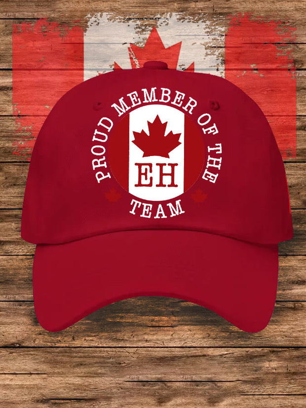 Unisex Proud Member Of The Eh Team, Defend Canad Hat