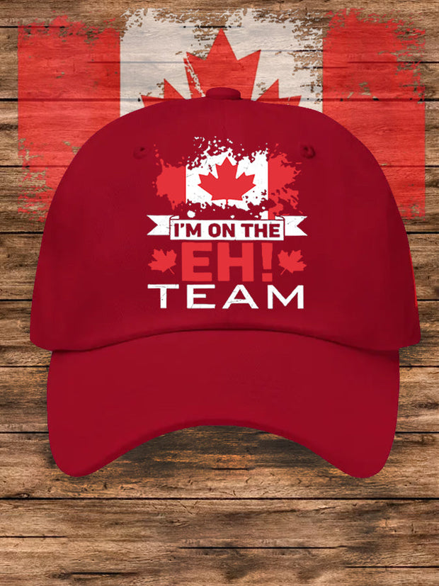 Unisex I‘m On The EH！Team Defend Canada Hat