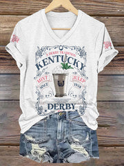 Women's Kentucky Derby V-Neck T-Shirt