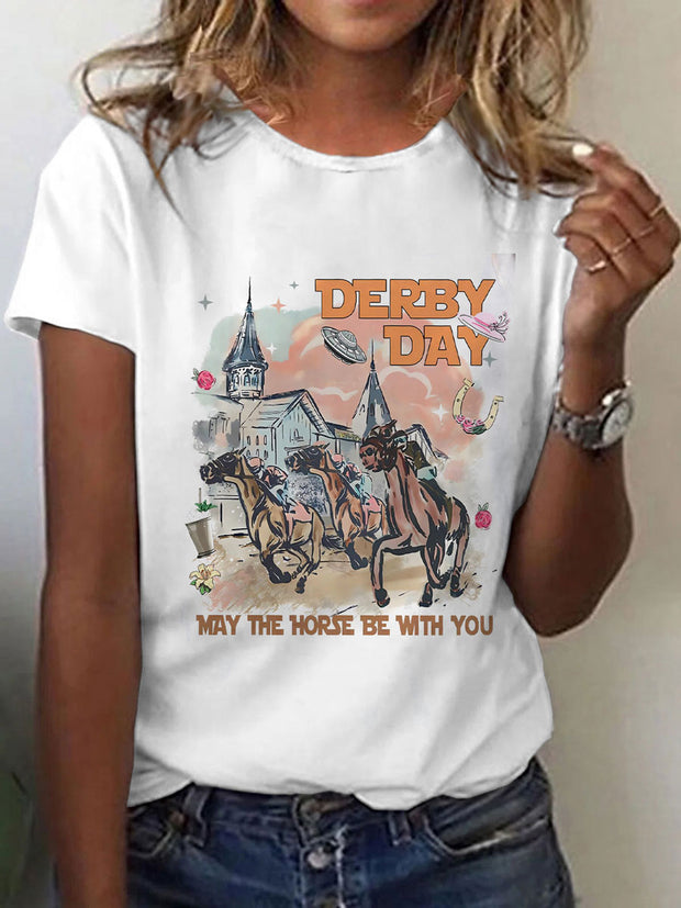 Women's Derby Day Printed T-Shirt