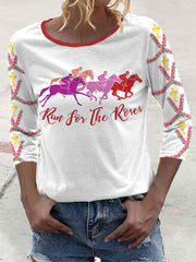 Women's Run for the roses T-shirt