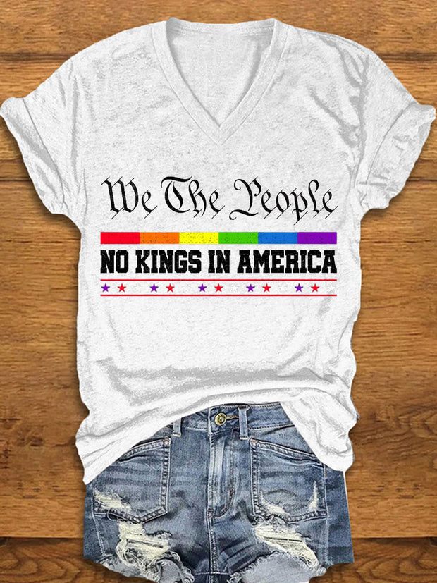 Women's We The People No Kings in America T-shirt