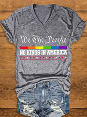 Women's We The People No Kings in America T-shirt