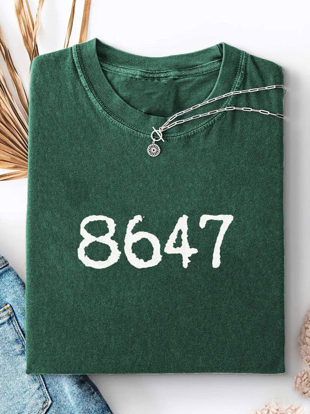 Women's 8647 Printed Casual T-shirt