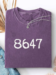 Women's 8647 Printed Casual T-shirt