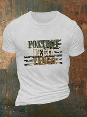 Men's Foxtrot Delta Tango Printed Casual T-Shirt