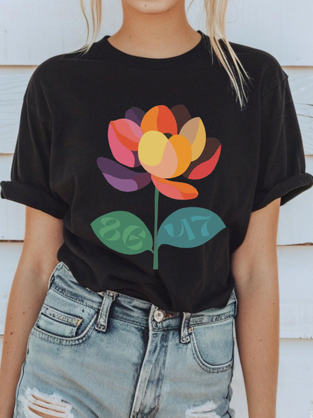 Women's 8647 Floral T-Shirt