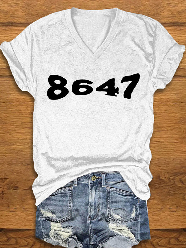 Women's 8647 Printed T-shirt