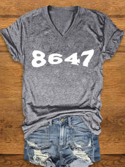 Women's 8647 Printed T-shirt