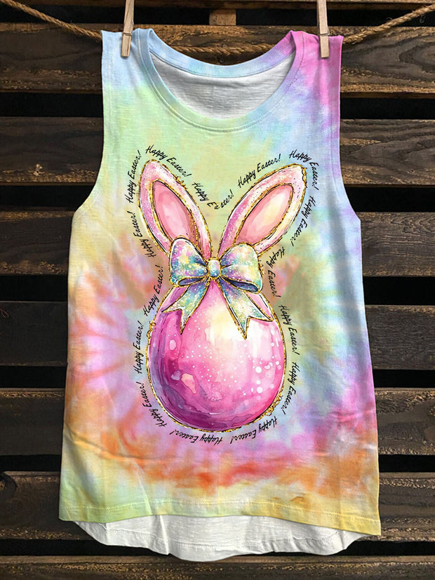 Women's Easter Glitter Easter Bunny Egg Vest