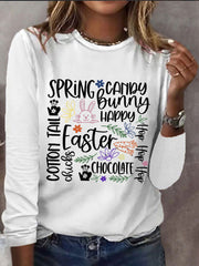 Women's Easter Printed Top