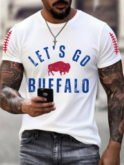 Men's Football Fans Lovers Gameday Casual Tee