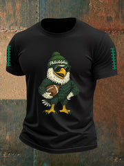 Men's Football Fans Lovers Gameday Casual  Short Sleeve Tee