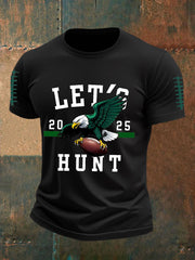 Men's Football Fans Lovers Gameday Casual Short Sleeve T-shirt