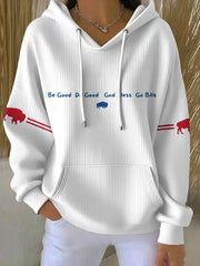 Women's Buffalo Football Lover Printed Hoodie