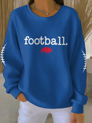 Women's Buffalo Football Lover Printed Sweatshirt