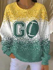 Women's Football Lover Printed Sweatshirt