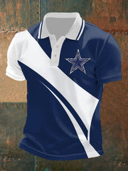 Men's Football Print Casual Top