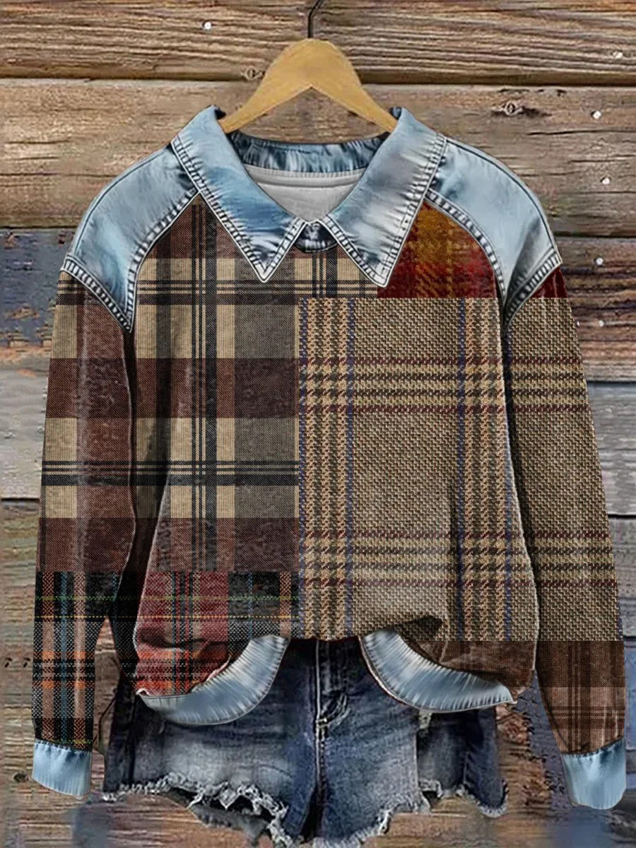 Women's Art Patchwork Top