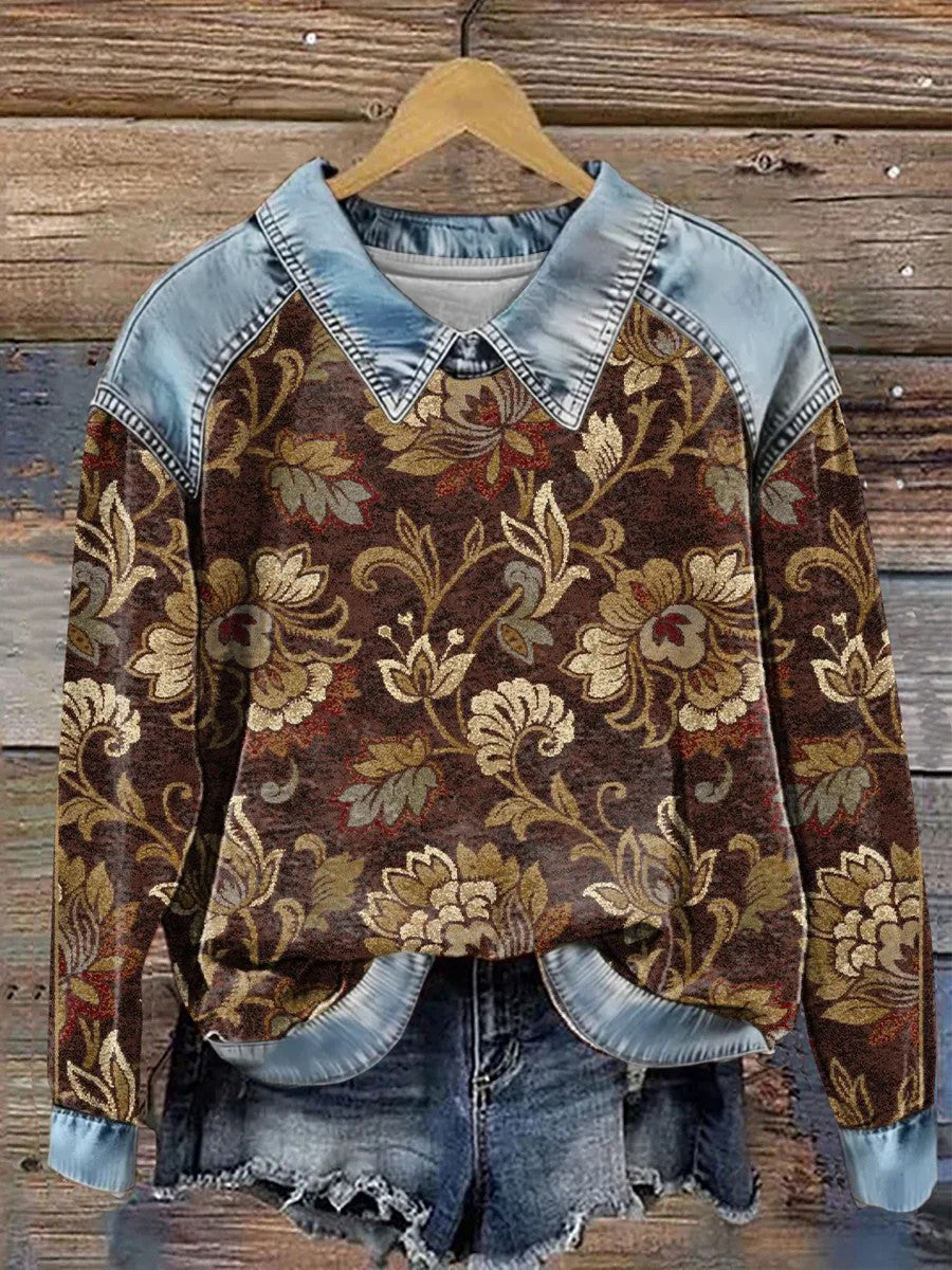 Women's Art Patchwork Top