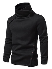 Men's Solid Color Casual Stylish Turtleneck Top