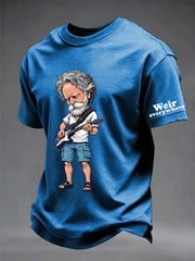 Men's RIP Bob Weir Weir Everywhere Short-sleeved T-shirt