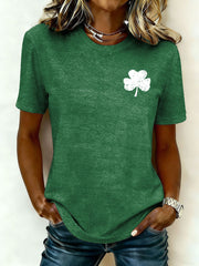 Women's St. Patrick's Day Printed Casual T-Shirt