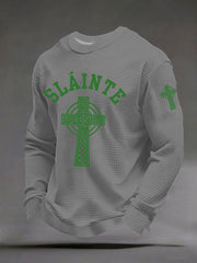 Men's St. Patrick's Day Plaid Print Casual T-Shirt