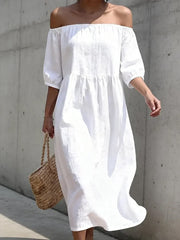 Women's  Casual Elegant Pure Color Dresses