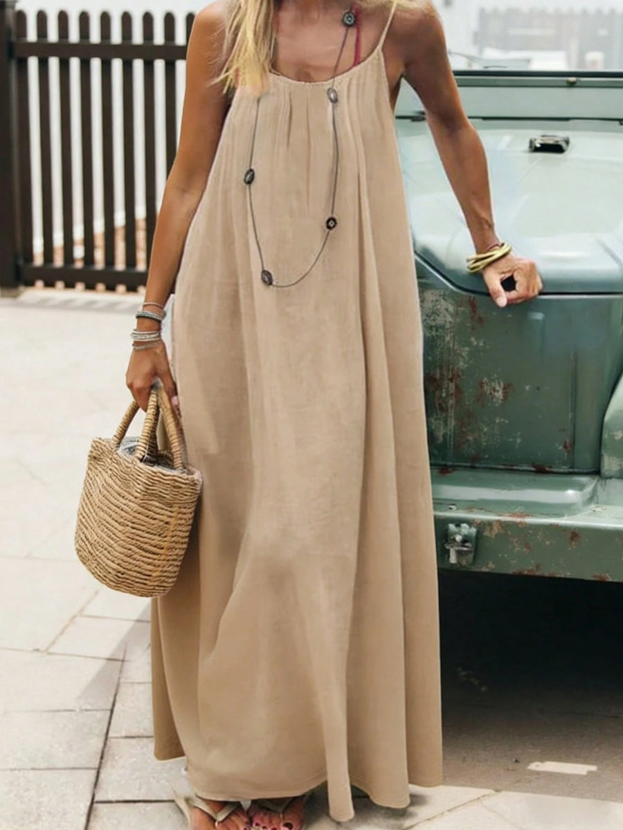 Women's Strappy Backless Long Dress