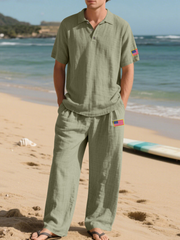 Men's Linen Casual Suit