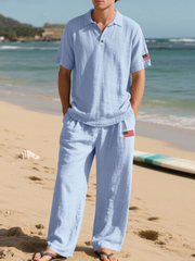 Men's Linen Casual Suit