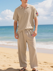 Men's Linen Casual Suit
