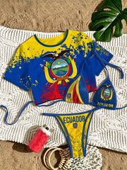 Women's 3-Piece Vacation Bikini Swimsuit Set